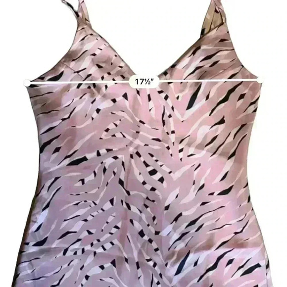 Storia - Heidi Zebra Satin 90’s Slip Dress Sz M - Picture 8 of 10